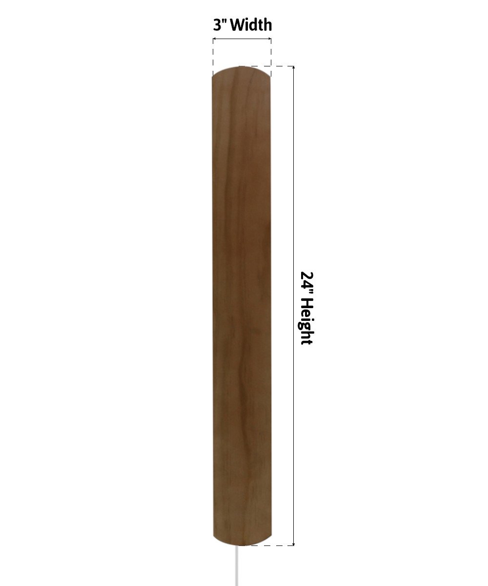 Plug-In 3"W Solid Wood Hover Plank Corner/Wall Accent Light by Home