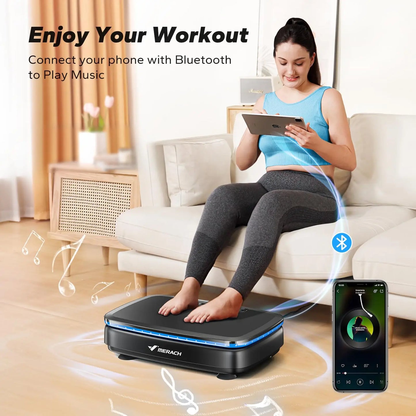 Vibration Plate Exercise Machine with or without Light
