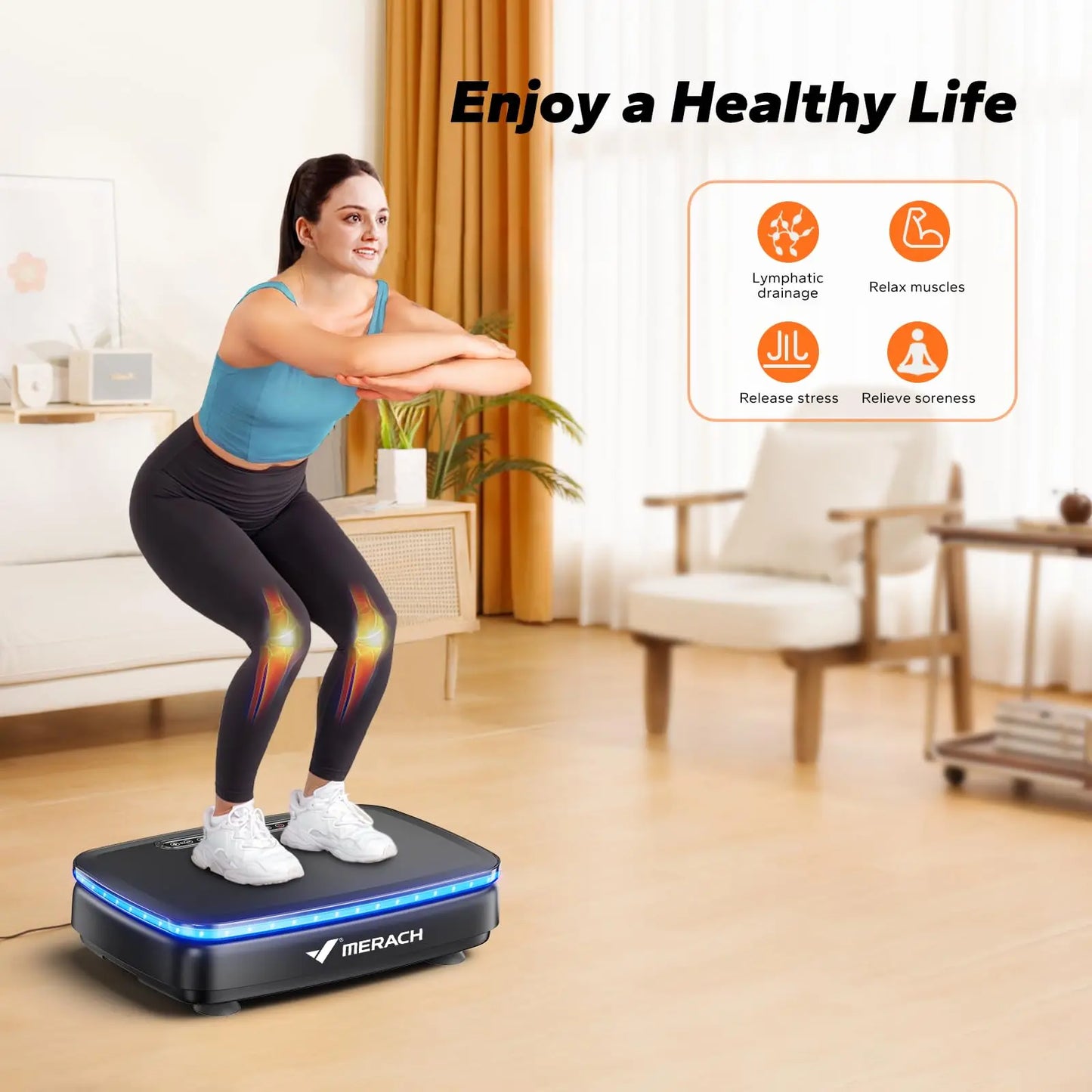 Vibration Plate Exercise Machine with or without Light