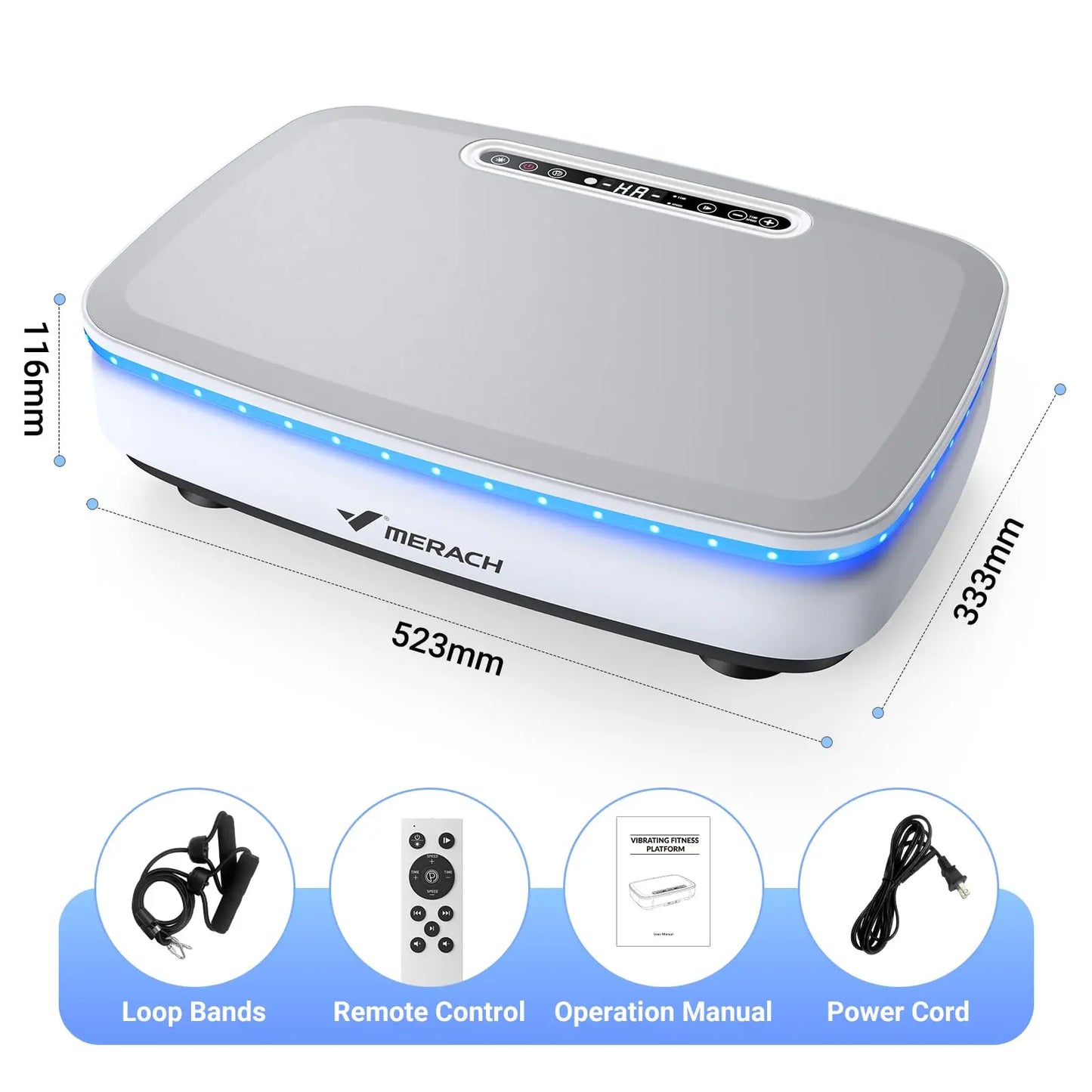 Vibration Plate Exercise Machine with or without Light