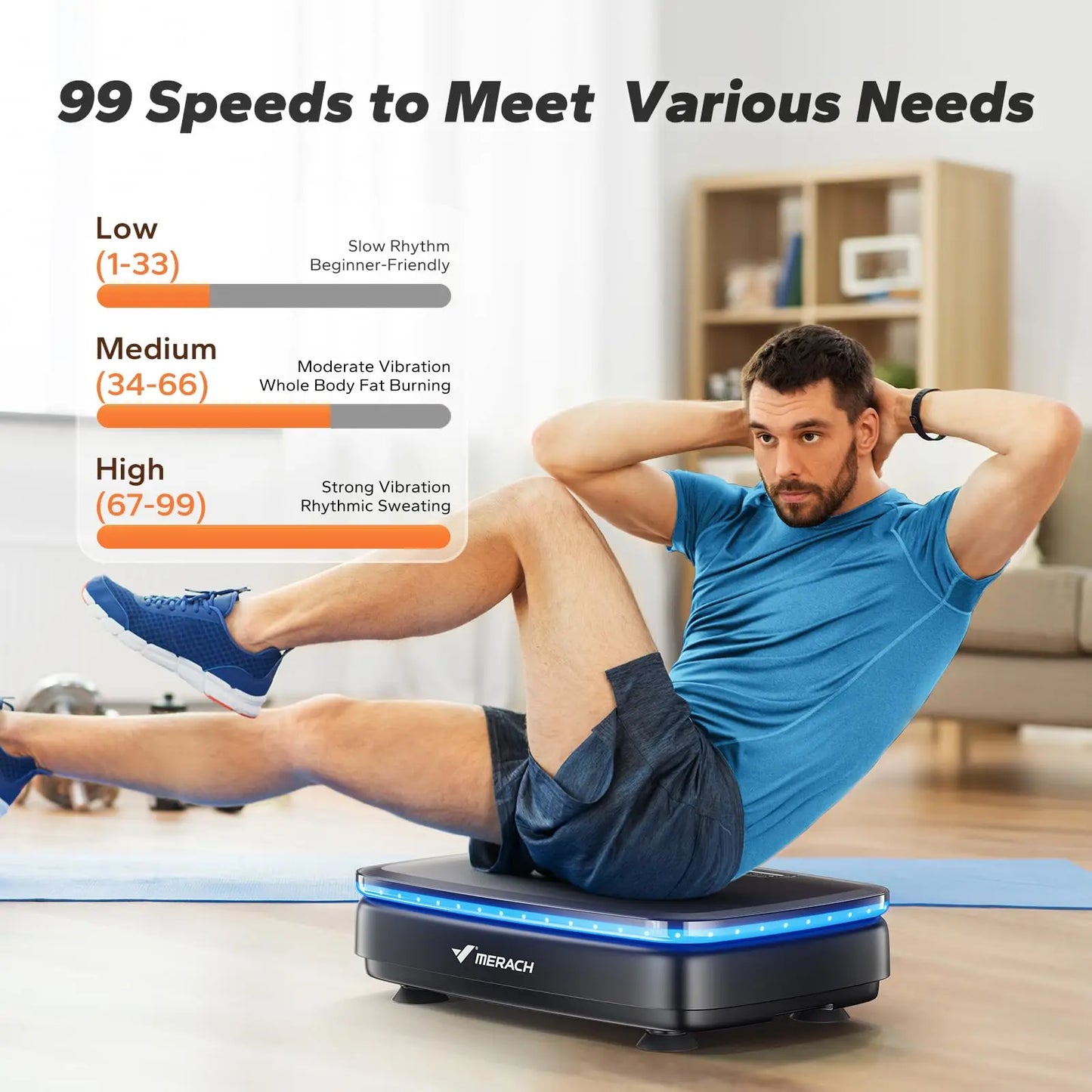 Vibration Plate Exercise Machine with or without Light