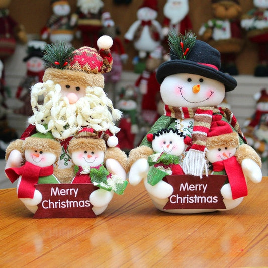 Cute Festival Christmas Dolls Desktop