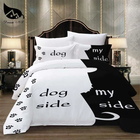 Dream NS Black + White Bedding Set