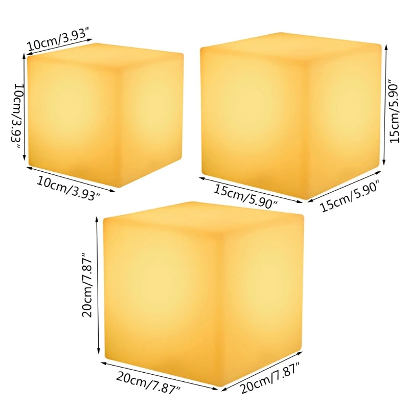 Rechargeable LED Light Cube Waterproof Seat Chair