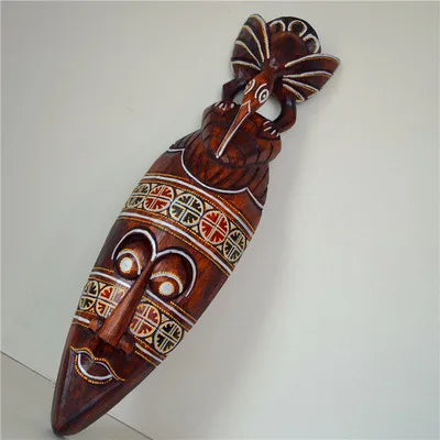 African Stone Solid Wood Mask