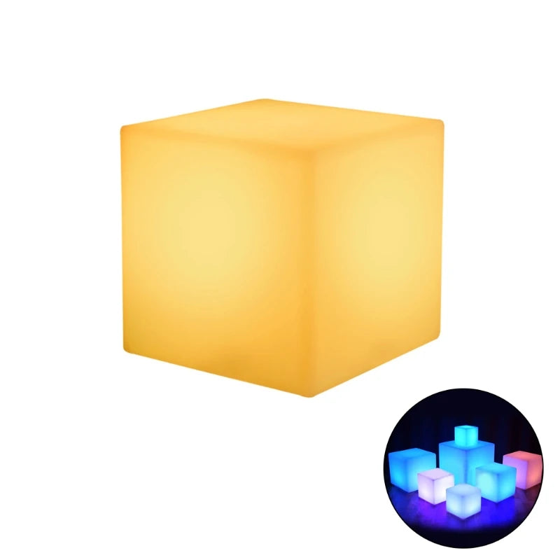 Rechargeable LED Light Cube Waterproof Seat Chair