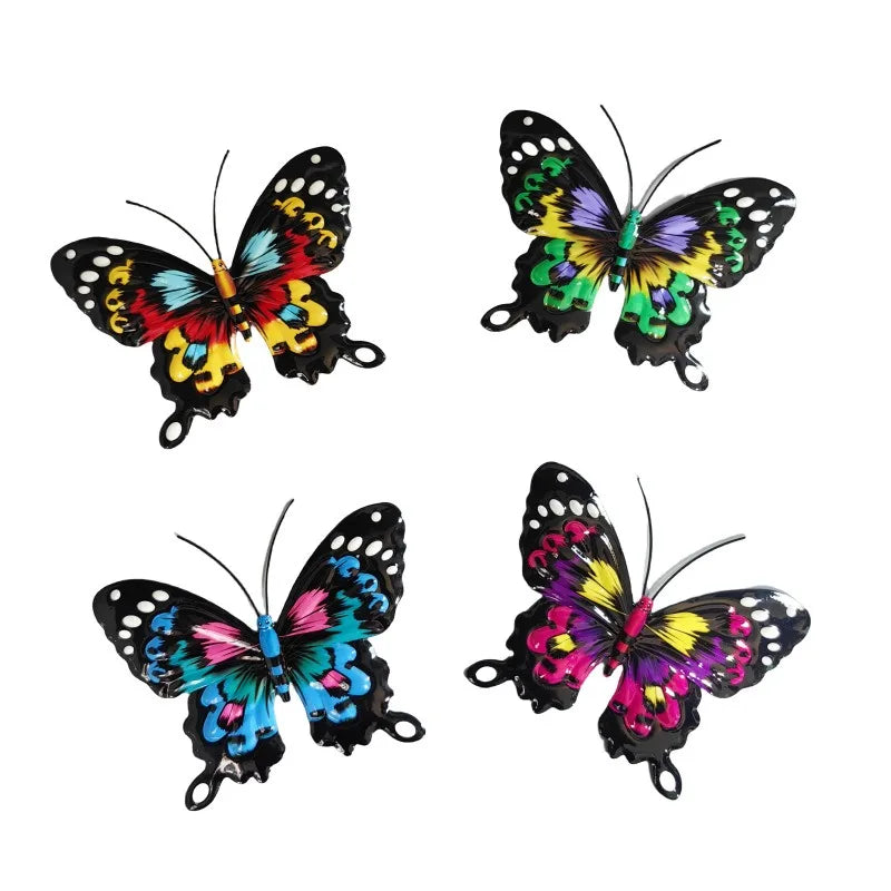 4pcs Iron Metal Butterfly Wall Art for Outdoor