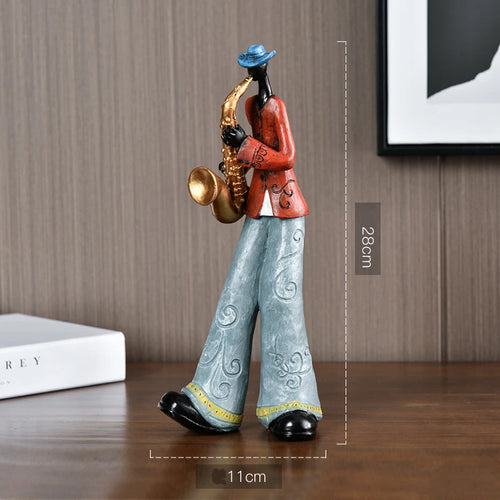 Resin Creative American Band Decoration Musical Instrument Model