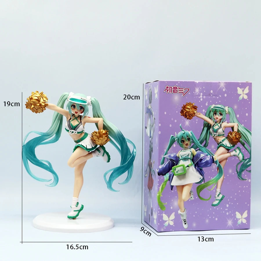 18cm Fashion Cheerleader Hatsune Miku Anime Figure