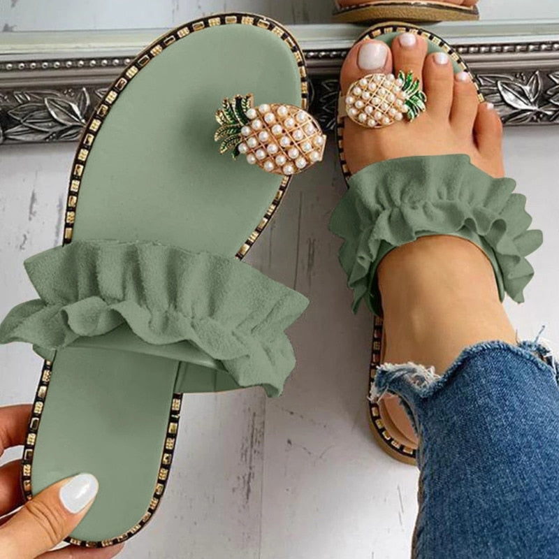 Pineapple Pearl Beach Casual Sandals