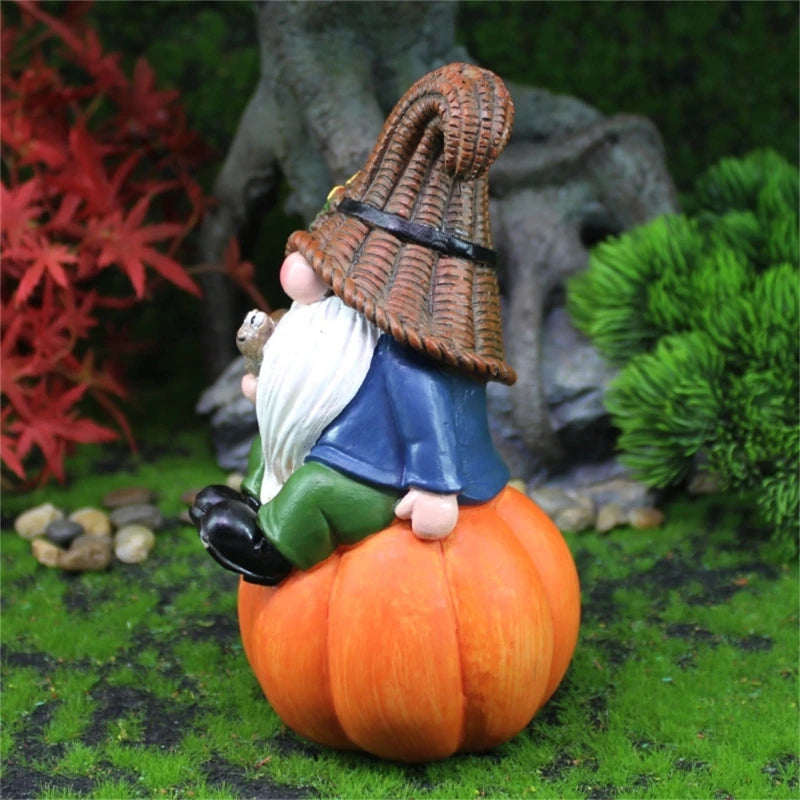 Resin Pumpkin Garden Gnomes