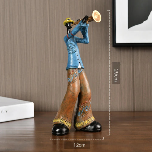 Resin Creative American Band Decoration Musical Instrument Model