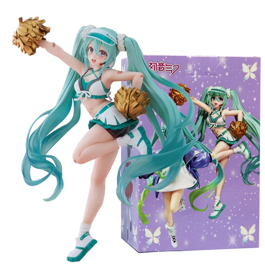 18cm Fashion Cheerleader Hatsune Miku Anime Figure