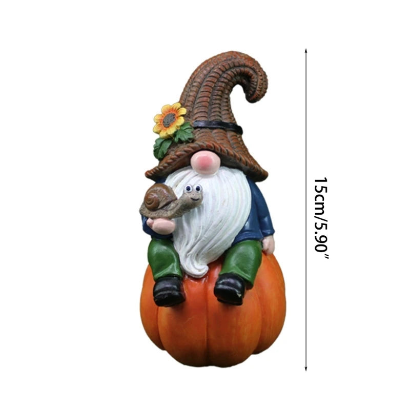 Resin Pumpkin Garden Gnomes
