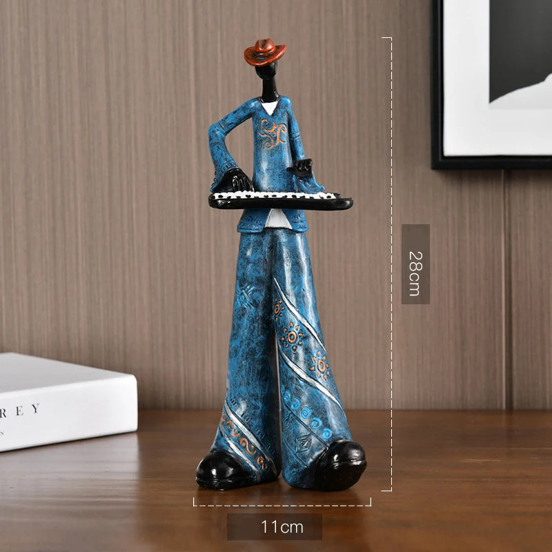 Resin Creative American Band Decoration Musical Instrument Model