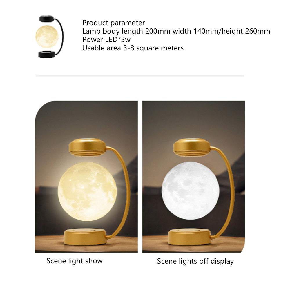 Creativity Magnetic Levitation Rotating LED Moon Lamp