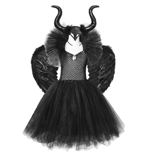 Solid Black Tutu Dress Halloween Costumes