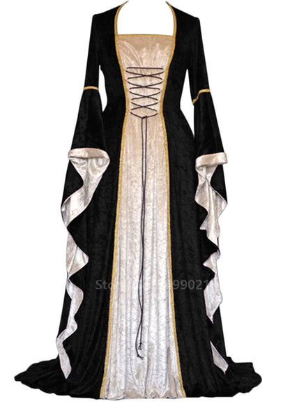 Women European Medieval Retro Court Costume