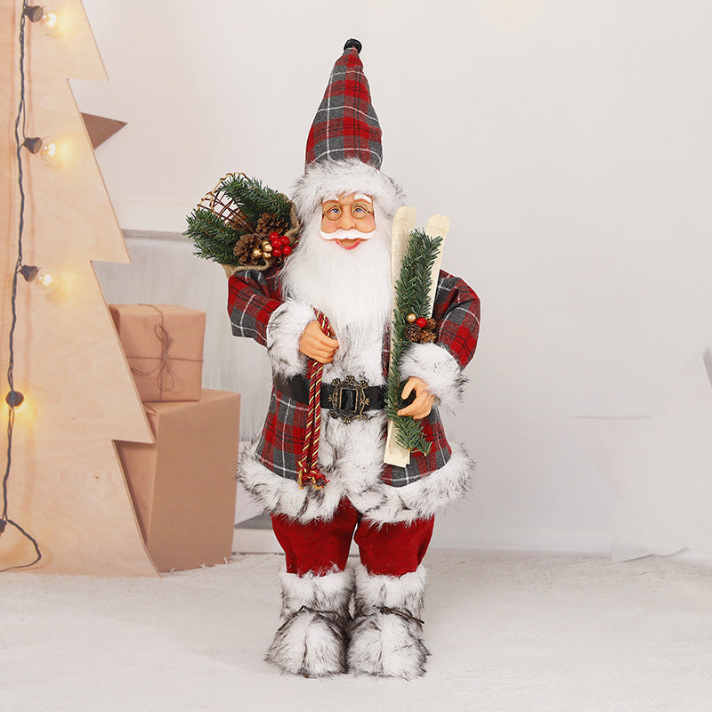 Plush Standing Santa Claus