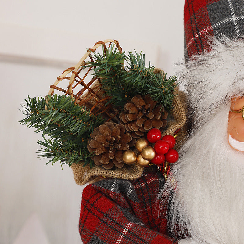 Plush Standing Santa Claus