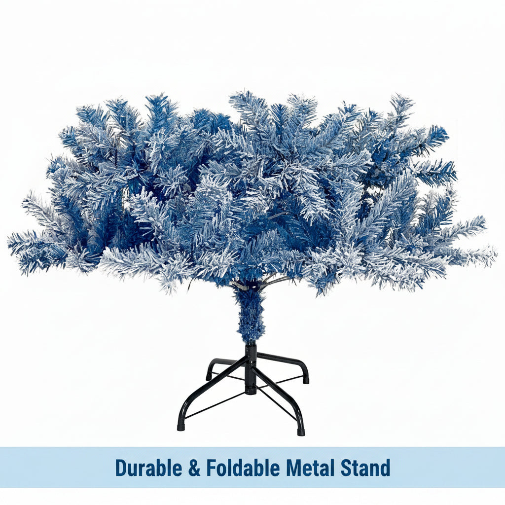 6FT Pre-Lit Hinged Artificial Fir Christmas Tree