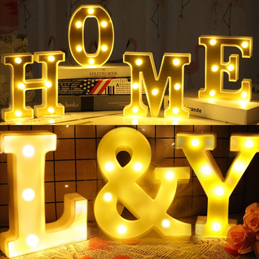 3D LED Marquee Alphabet Lights