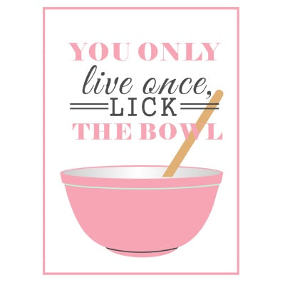 Unframed Baking Life Quote Canvas Prints