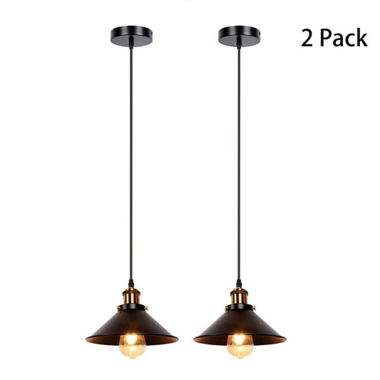 Retro LED Iron Black Pendant Hanging Lamp