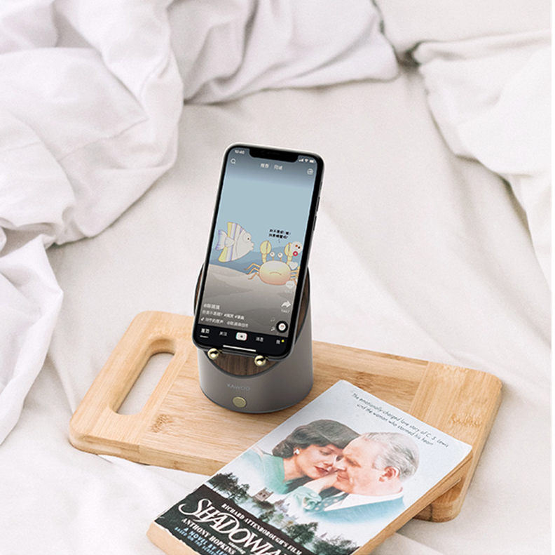 Wooden Speaker Smart Induction Phone Holder