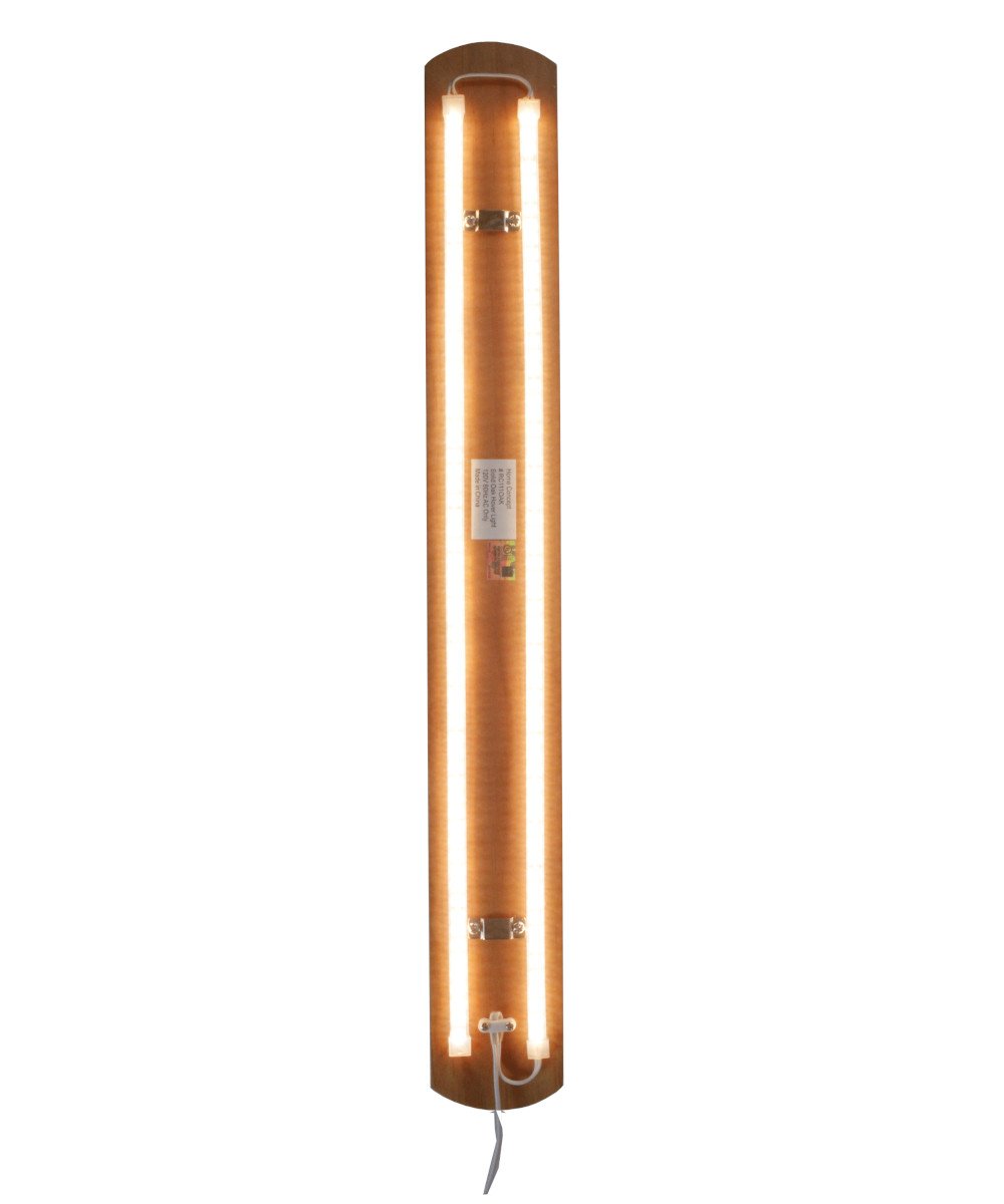 Plug-In 3"W Solid Wood Hover Plank Corner/Wall Accent Light by Home