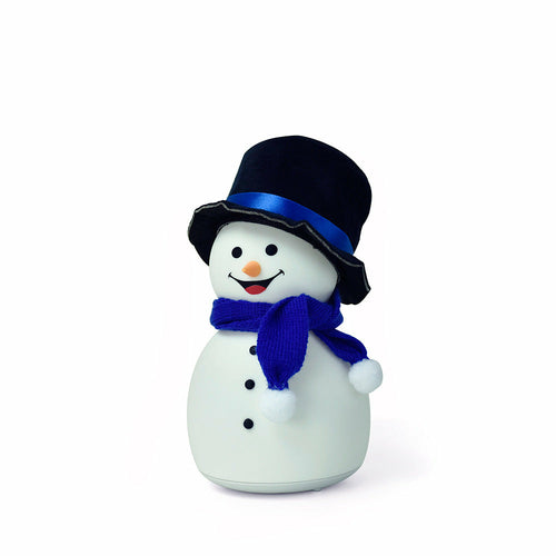 Rechargeable Portable  Music Snowman Night Light