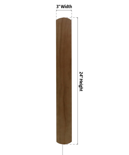 Plug-In 3"W Solid Wood Hover Plank Corner/Wall Accent Light by Home