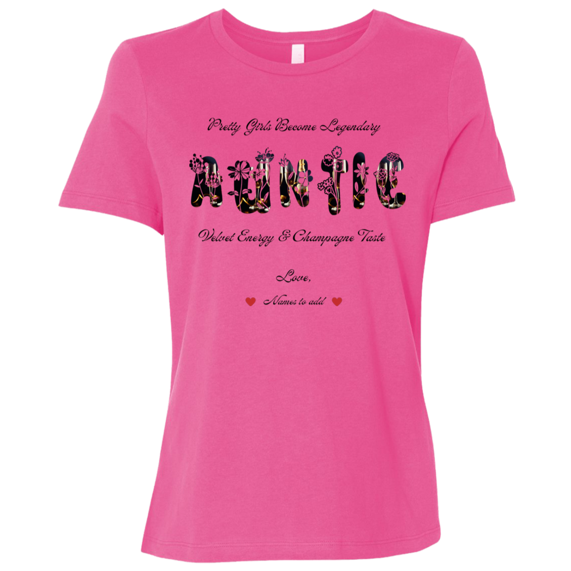 Berry t-shirt featuring vibrant flowers, elegant botanical accents, and stylish typography with text and graphics on a transparent background