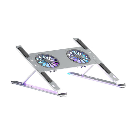 Adjustable Laptop Cooling Pad Stand with 2 Detachable Fan