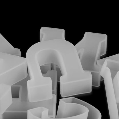 3D DIY Uppercase Letter Silicone Epoxy Resin Mold