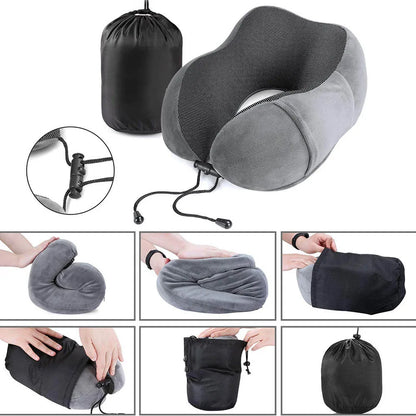 Travel Neck Memory Foam Massage Pillow