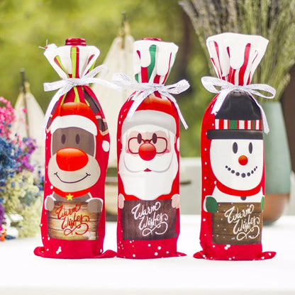 FengRise Christmas Wine Bottle Covers