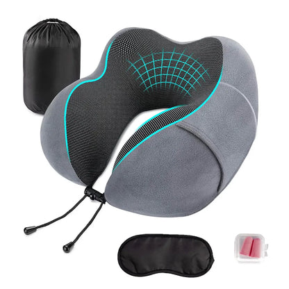 Travel Neck Memory Foam Massage Pillow