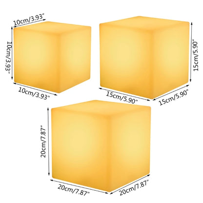 Rechargeable LED Light Cube Waterproof Seat Chair
