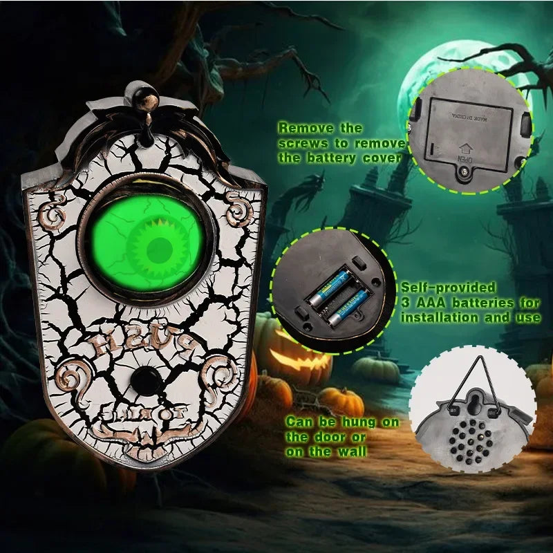 One-eyed Glowing Eyeball Doorbell Decoration