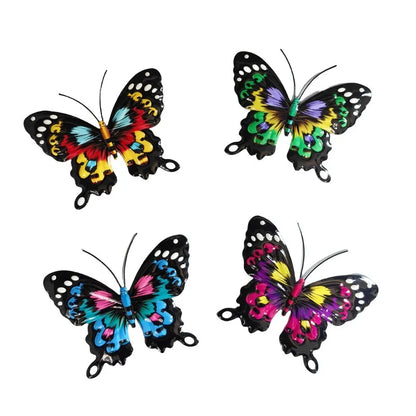 4pcs Iron Metal Butterfly Wall Art for Outdoor