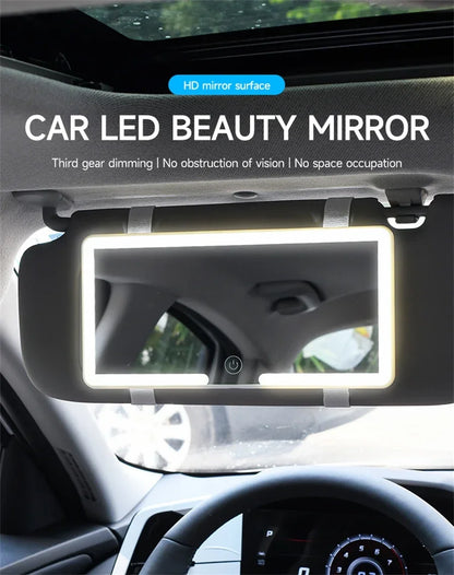 HD Mirror Car LED Makeup Mirror