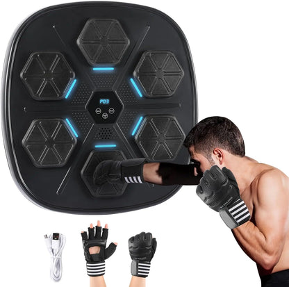 Smart Music Boxing Machine with Boxings Gloves