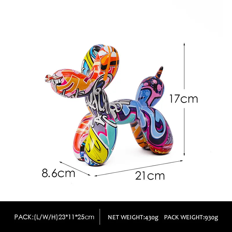 Nordic Dog Balloon Colorful Decor
