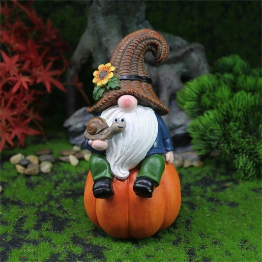 Resin Pumpkin Garden Gnomes