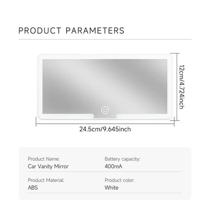 HD Mirror Car LED Makeup Mirror