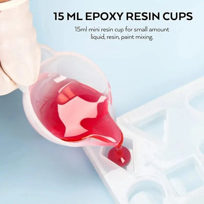 38 Pcs DIY Silicone Resin Measuring Cup Kit