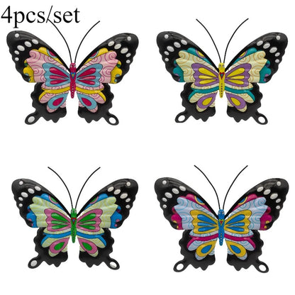4pcs Iron Metal Butterfly Wall Art for Outdoor