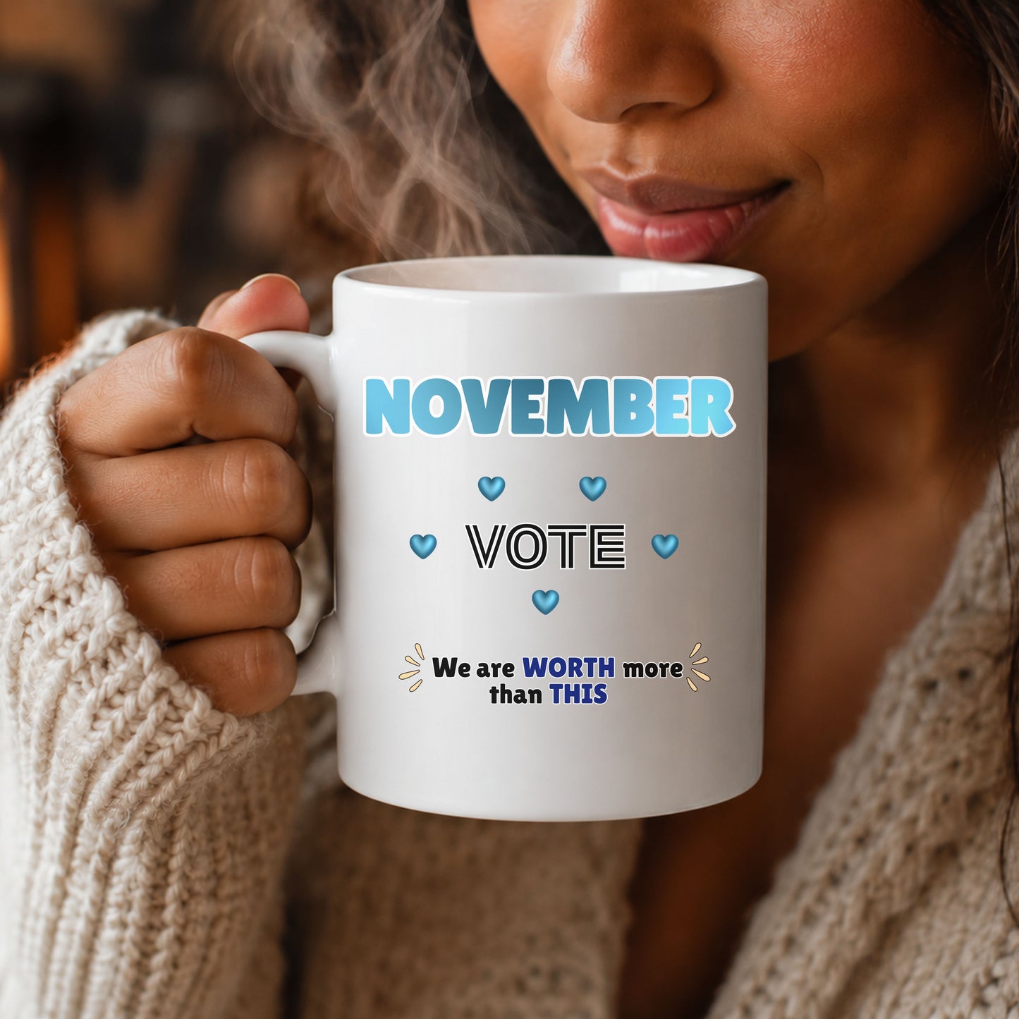 November Vote 11oz White Mug