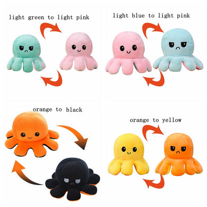 Reversible Flip Octopus Stuffed Plush Doll Gift